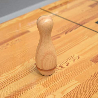 CROWN ME Shuffleboard Bowling Pin Set - style: solid-wood