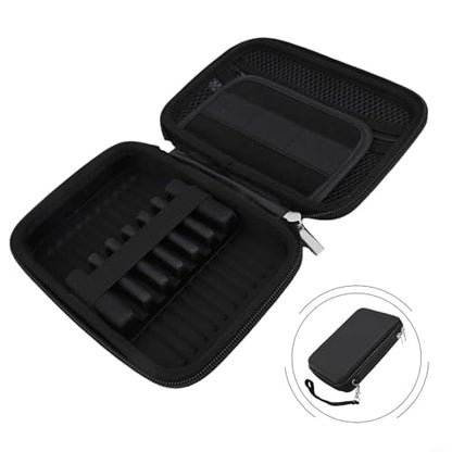 Compact Hard Shell Darts Case with Mesh Pockets, Portable Organizer Bag for 6 Darts Shafts Flights Tips Steel and Soft Tip