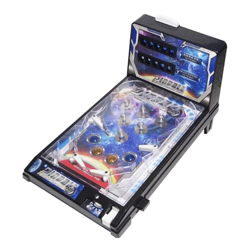 Tabletop Pinball Machine Retro Electronic Pinball Ball Shooting Game Children's Electronic Pinballs Game Machine Toy with Lights and Sounds