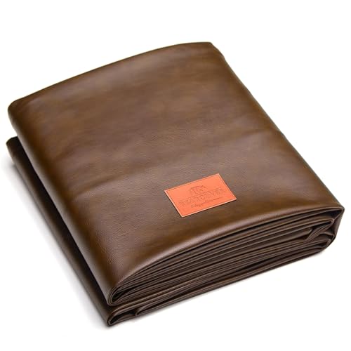 Heavy Duty Leatherette Billiard Pool Table Cover, Waterproof & Tearproof Cover for Pool Table 7/8/9FT 8Feet-Coffee - color: Coffee, size: 8FT-(100"LX 56"WX 8“H)