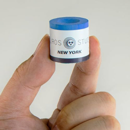 SOLROS Billiards Cue Chalk - High Performance Pure Round Pro Chalk | Color：Blue，3PCS，Low Dust & Long Lasting，Ready to Usez，Smooth Control，for Any Venue - color: Blue