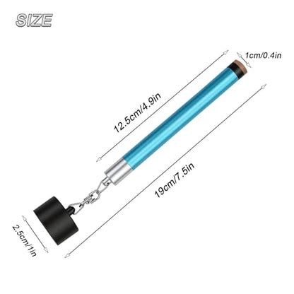 LAKE OF FIRE Pool Cue Chalk Holder – 2-in-1 Billiard Accessory with Pool Chalk Holder & Cue Tip Tool - color: Blue, style: Round