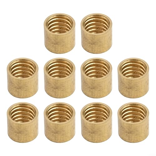 Brass Billiard Cue Tip Hoop Ferrule, Snooker Pool Cue Repair Replacement Ring, Metal Collar for Cue Tip Maintenance, Multiple Sizes Available(9.5mm) - size: 9.5mm