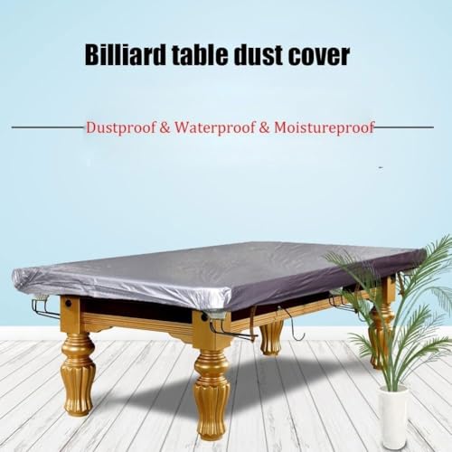 Pool Table Dust Cover - Waterproof Billiard/Snooker Pool Table Accessories for 7ft to 12ft Tables - Strong and Durable Protection