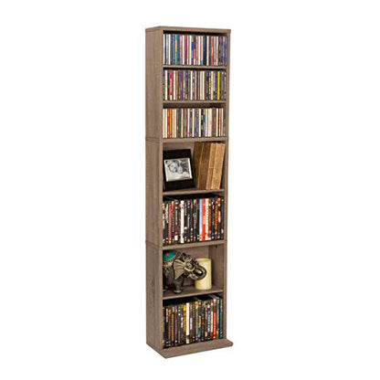 Atlantic Herrin Adjustable Media Cabinet 261 Weathered Oak PN74736269 - color: Weathered Oak
