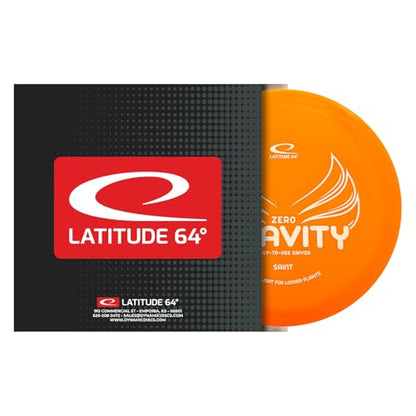 Latitude 64 Gravity Saint | Stable Disc Golf Fairway Driver | Floats in Water | Lightweight w/High Glide & Precise Control | Beginner Disc Golf Frisbee | Grippy Base Plastic | 120-130g (Orange) - color: Orange