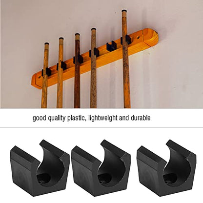 Yosoo Health Gear Plastic Pool Stick Clips, 6 Pcs, Lightweight, Orderly Storage for Fishing and Billiards Cues