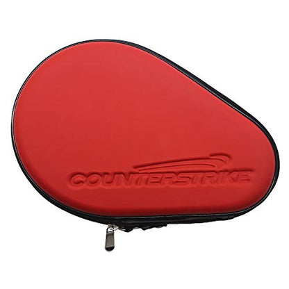 Phantom Light Paddle Bundle (Includes Hard Case & 6 Balls) | Ping Pong Paddle | Table Tennis Paddle | Offensive Table Tennis Paddle | Pre-Assembled Paddle | ITTF Approved | Ping Pong Set - color: Red Paddle Hard Case