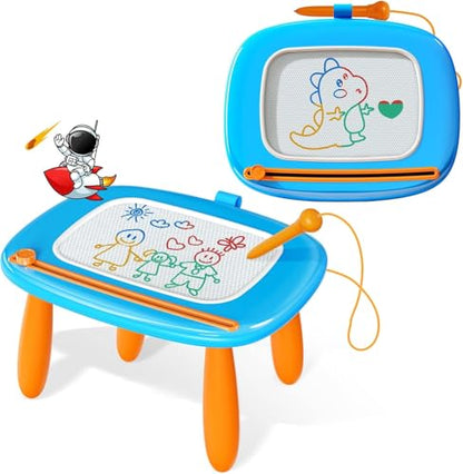 Kikidex Magnetic Drawing Board, Toddler Girl Toys for 1-3 Year Old, Doodle Board Pad Learning and Educational Toys for 1 2 3 Year Old Baby Kids Birthday Gift (Light Blue) - color: Light Blue