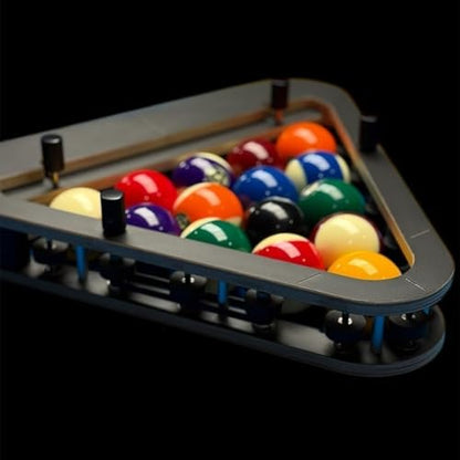 Precision-Engineered Professional Billiard Rack System That Eliminates Gaps, Wood Billiard 8-Ball/9-Ball Pro Triangle/Diamond Pool Ball Racks, for Tournament Play, Delivers Perfect Racks - color: 1PCS*8-Ball