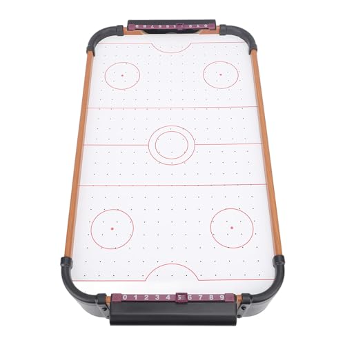 Table Top Air Hockey Game, Battery Operated Kids Adults with 2 Paddles and Pucks, Ideal for Indoor Outdoor Family Fun