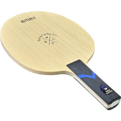 BalsaCarbo X7 Pro-Line Table Tennis Racket | The Softness of Balsa and The Hardness of Carbon | Featuring Tenergy 80 FX | Recommended for Aspiring Professional Players