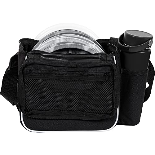 Dynamic Discs 3-Disc Golf Set with Bag | 1x Putter, Midrange & Driver + Cadet Shoulder Bag | Frisbee Golf Discs Set | Great for Beginners | Ideal Gifts & Accessories for Men w/Towel & Mini (Black) - color: Black