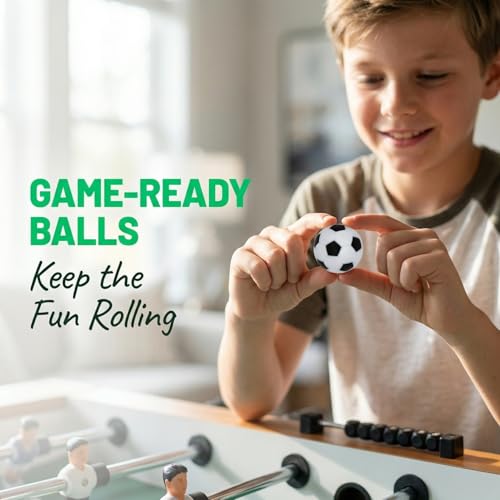 PRETYZOOM 14pcs Foosball Table Balls, 23mm/0.9inch Plastic Foosball Balls, Mini Soccer Tabletop Football Game Accessory Replacement Part