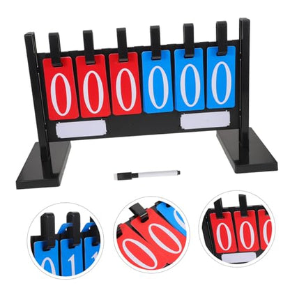 Holibanna Weatherproof Portable Tabletop Scorekeeper Flip Scoreboard for Basketball Football Tennis Volleyball with Stable Freestanding Base and Thickened Construction