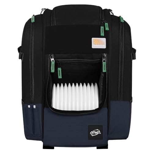 MVP Disc Sports Voyager Series Backpack Disc Golf Bag (Choose Your Color and Size) - color: Black, style: Voyager Slim