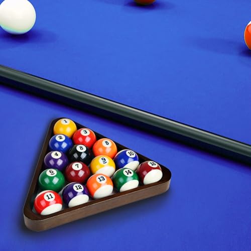 GSE Games & Sports Expert Solid Wood Billiard 8-Ball Triangle / 9-Ball Diamond Pool Ball Racks for 2-1/4" Pool Balls, Pool Table Accessories - color: Espresso, style: 8-Ball Triangle Rack