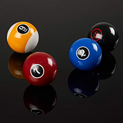 Collapsar Deluxe 2-1/4" Billiard Pool Balls Marble-Swirl Style Billiards Ball Complete 16 Ball Set (Several Style Available) - style: Modern Style