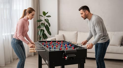 KICK Pentacle 55" 5-in-1 Multi Game Table – Foosball, Billiards/Pool, Push Hockey, Shuffleboard & Bowling - color: Black