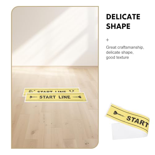 2pcs Dart Toe Line Floor Marker Sticker, Dart Throw Line Sticker, Waterproof PVC Decal for Game Room Home Bar Dartboard Accessories