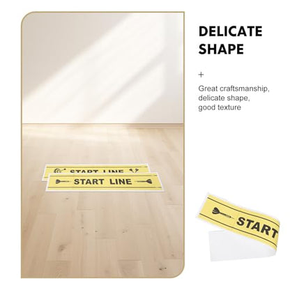 2pcs Dart Toe Line Floor Marker Sticker, Dart Throw Line Sticker, Waterproof PVC Decal for Game Room Home Bar Dartboard Accessories