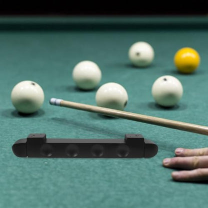 Happyyami Wall-mounted Billiard Cue Rack with Multi-Pool Stick Holder for Organized Storage and Display Space-saving Cue Stand for Indoor Use Black