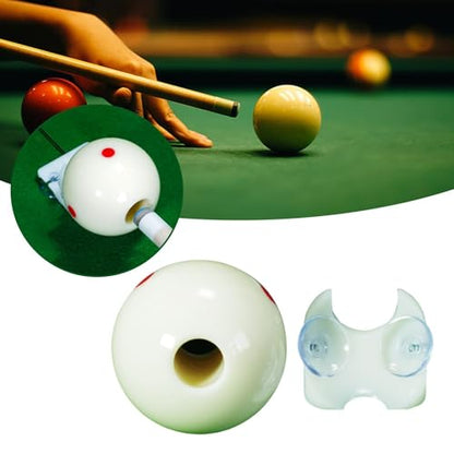 Billiard Training Sphere with Hole, Cue Stroke Device - size: Small for Eight Ball