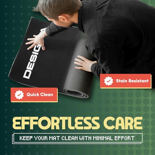 Designa Darts | Non-Slip Carpet Dart Mat with Double Top Design & Throw Lines | 290cm x 60cm