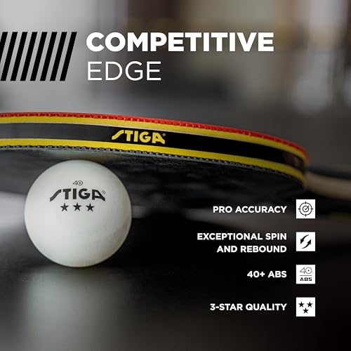 Stiga 3-Star Table Tennis Balls - color: White, size: 24 Pack