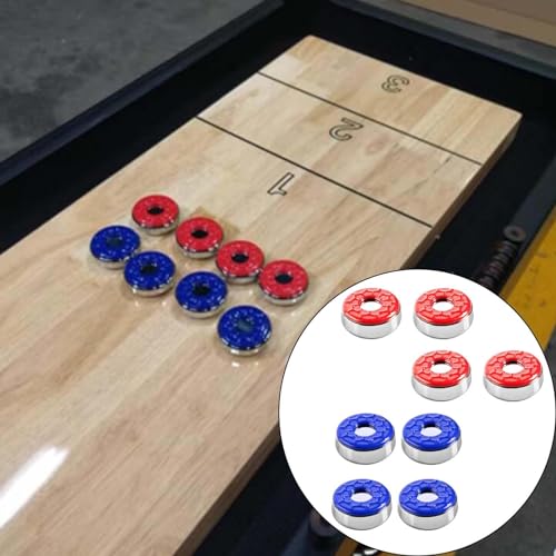 8 Pieces Shuffleboard Pucks Tabletop Rollers Leisure Sports Game Material Suitable for Home Family Kids Adults Enterta