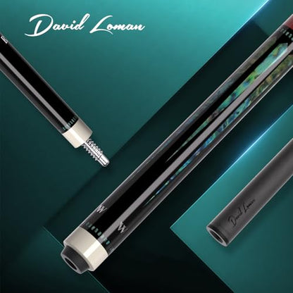 Carbon Fiber Pool Cue 58" 2-Piece Cue Stick Professional Cue Carbon Technology Low Deflection Billiard Cues（Weight can be Adjusted） - color: Aurora, size: 13mm