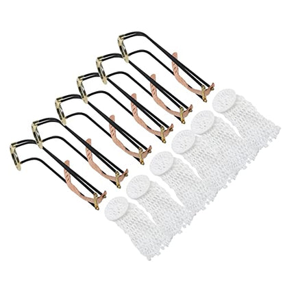 6 Pcs Billiards Table Slide Track with Net Bags, Billiards Table Accessories, Height and Length for 8 and Chinese Billiard Tables, Galvanized Metal