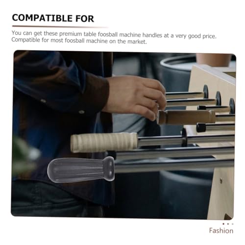 2 Pairs Anti-Skid Foosball Table Handles Sturdy Plastic Grip Replacement Parts for Table Soccer Machines Compatible