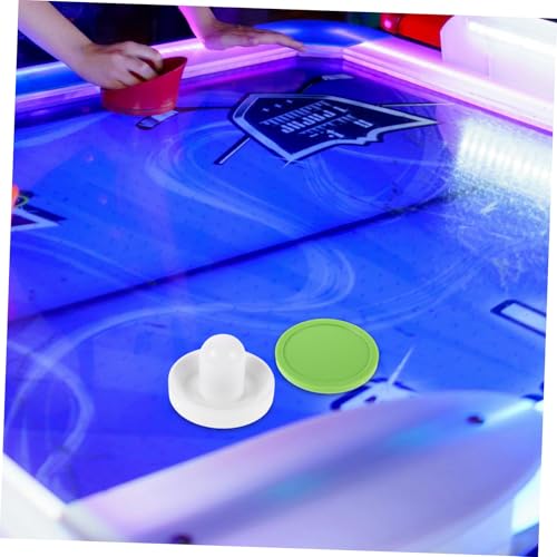BESTonZON 1set Hockey Game Parts Strikers and Pucks Kit for Tabletop Ice Hockey Includes White Cloths and Pucks for Family Entertainment and Parties