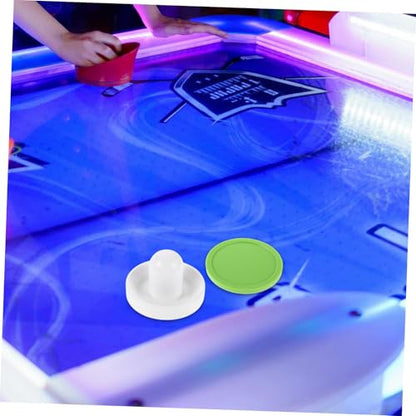 BESTonZON 1set Hockey Game Parts Strikers and Pucks Kit for Tabletop Ice Hockey Includes White Cloths and Pucks for Family Entertainment and Parties