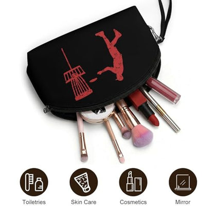 Disc Golf Icon Basket Travel Makeup Bag Cosmetic Toiletry Bags PU Leather Organizer Case