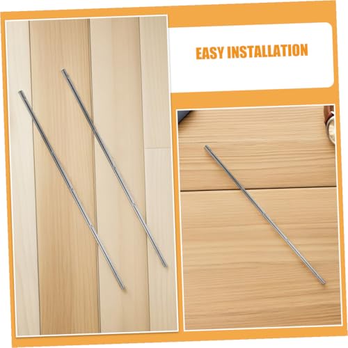 POPETPOP 6pcs Foosball Replacement Rods with Safety Caps Iron Poles Long Table Soccer Machine Parts for Adults and Easy Install Stable Gameplay Accessories