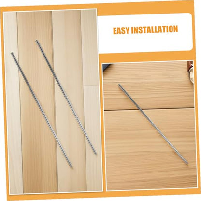 POPETPOP 6pcs Foosball Replacement Rods with Safety Caps Iron Poles Long Table Soccer Machine Parts for Adults and Easy Install Stable Gameplay Accessories