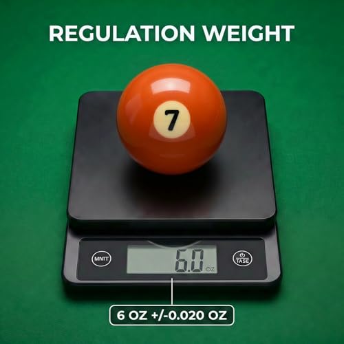 KONLLEN Single Replacement Pool Ball – 2-1/4" Regulation Size & Weight Billiard Ball Made of Phenolic Resin (Choose 1–15 or Cue Ball) - color: #7