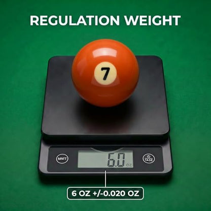 KONLLEN Single Replacement Pool Ball – 2-1/4" Regulation Size & Weight Billiard Ball Made of Phenolic Resin (Choose 1–15 or Cue Ball) - color: #7