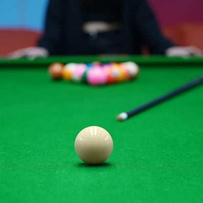 HMQQ 2 1/4" Pool Cue Ball and Professional AAAA Grade Billiards Balls, White Cue Ball, Set of 1,6oz - style: White Cue Ball