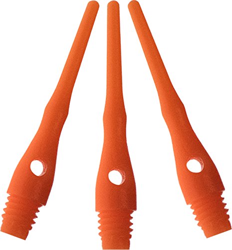 Viper Dart Accessory: Tufflex III 2BA Thread Soft Tip Dart Points (100 and 1000 Packs) - color: Neon Orange, size: 1000 Pack