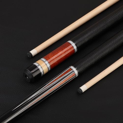 10mm .5mm mm Canadian Maple Pool Cue Stick Set(with Case), 58 inch 19, 19.5 Oz Pool Stick, 2-Piece Grey Brown Billiard Pool Cue Stick - color: 11.5mm(19.5oz)
