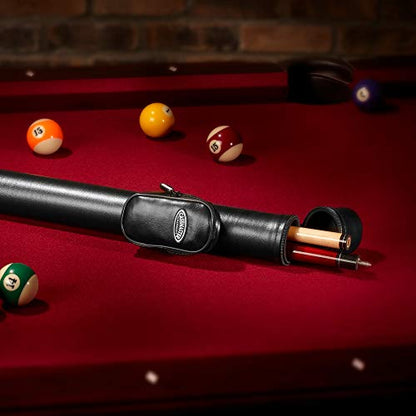 Casemaster Q-Vault Supreme Billiard/Pool Cue Hard Case, Holds 1 Complete 2-Piece Cue (1 Butt/1 Shaft) - color: Black