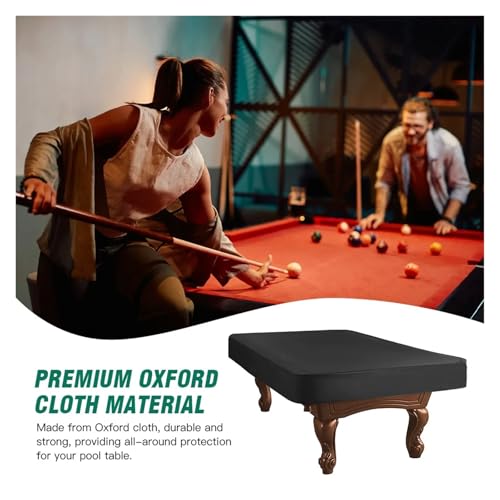 Sturdy Pool Table Cover Oxford Cloth With PVC Coating Waterproof And Silver Coated For Outdoor Ping Pong Drawstring(Small) - size: Small
