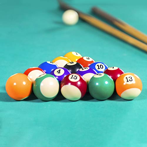 Mini Pool Ball Set,16pcs/Set 0.98Inch Resin Mini Billiard Ball Children Toy Small Pool Cue Balls Full Set Mini Pool Table Accessories