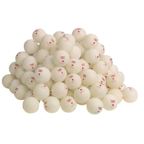 S&S Worldwide Spectrum Table Tennis Balls 1 Star, 40MM, Seamed Balls, Bulk Pack, White, 144 Pk