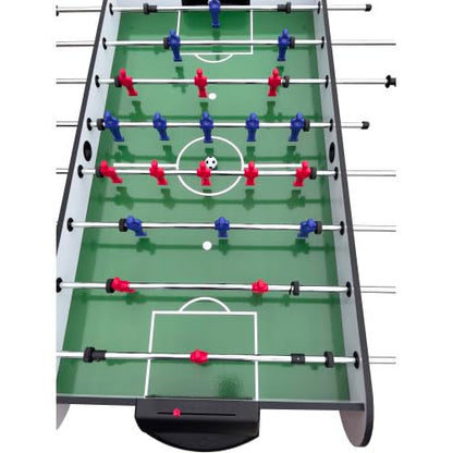 4ft Foosball Table Soccer Game Table Easy to Assemble with Wooden Steel Construction Indoor Sports Fun for Adults & Teens in Home&Apartments&Game Rooms - color: Red+wood