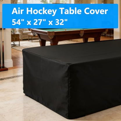 Air Hockey Table Cover Dustproof Table Top Air Hockey Cover for Home Game Room - size: 54"L x 27"W x 32"H