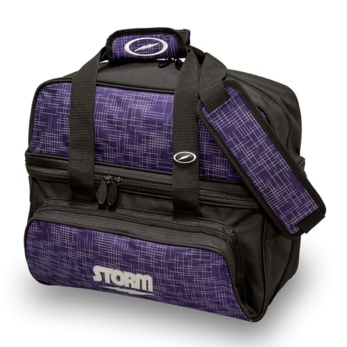 Storm 2 Ball Deluxe Tote Bowling Bag - Abstract Purple/Black